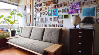 栗の木３Pソファ