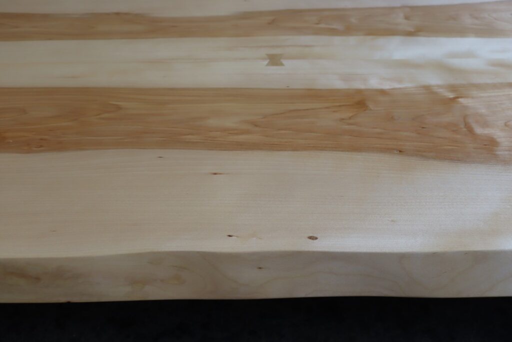 天板（ブックマッチ）　カバ桜　幅1800×奥920～940×厚43（ｍｍ）　MS-7733