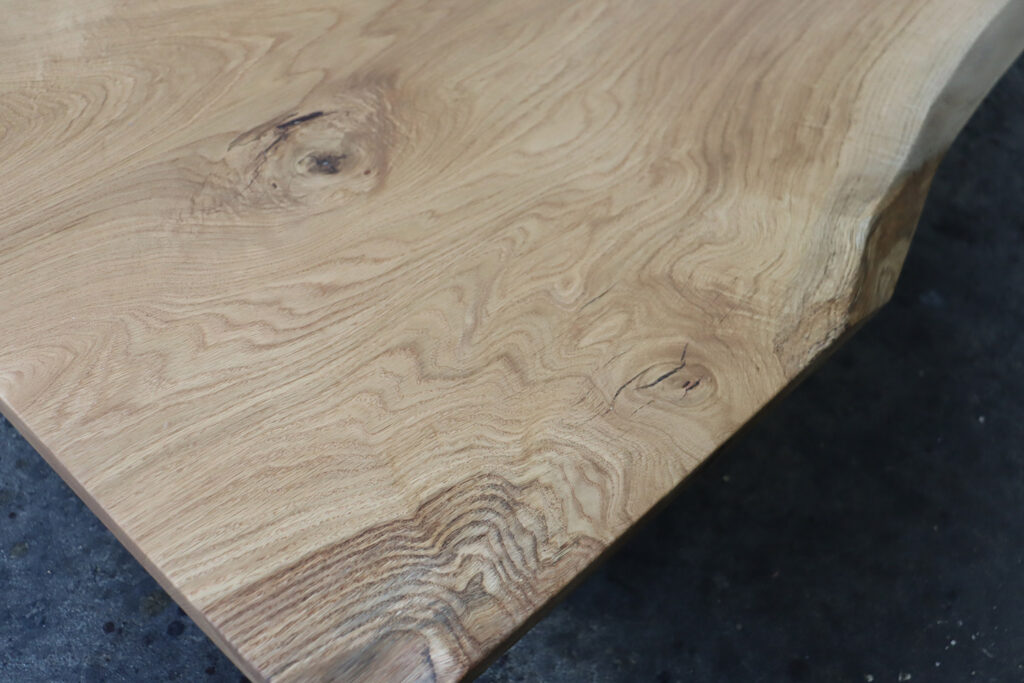 一枚板 楢 幅1500×奥800~870×厚48(mm) MS-7824